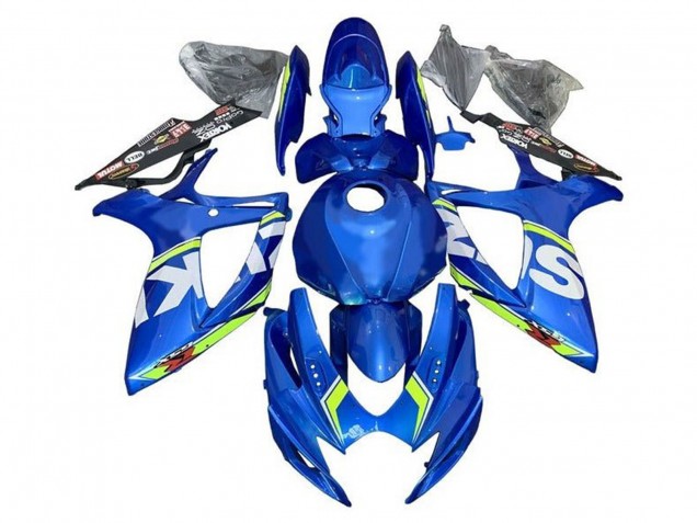 2006-2007 Blue White Green Suzuki GSXR 600 / GSXR 750 Motorcycle Fairings UK