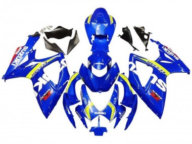 Buy 2006-2007 Blue White Yellow Red Ecstar Suzuki GSXR 600 / GSXR 750 Motorcycle Fairings UK