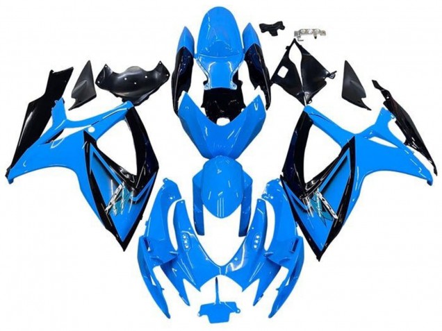 2006-2007 Light Blue Black Suzuki GSXR 600 / GSXR 750 Motorcycle Fairings UK