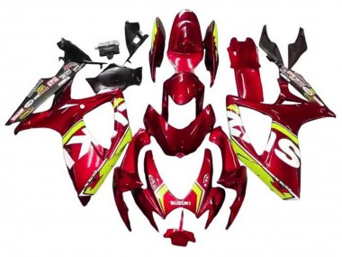 Buy 2006-2007 Red Yellow White Black Suzuki GSXR 600 / GSXR 750 Motorcycle Fairings UK