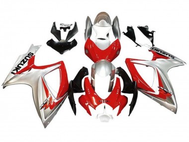 Buy 2006-2007 Silver Red Black Suzuki GSXR 600 / GSXR 750 Motorcycle Fairings UK
