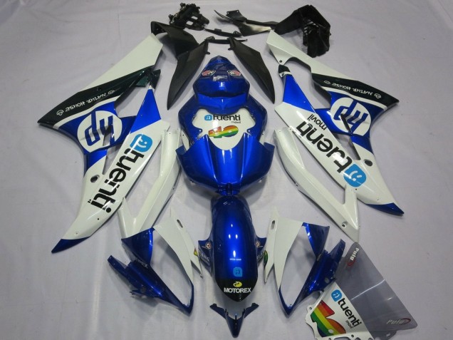 2006-2007 White Blue Black Yamaha YZF R6 Motorcycle Fairings UK