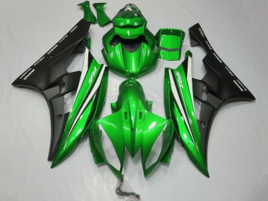 Buy 2006-2007 Green White Matte Black Yamaha YZF R6 Motorcycle Fairings UK