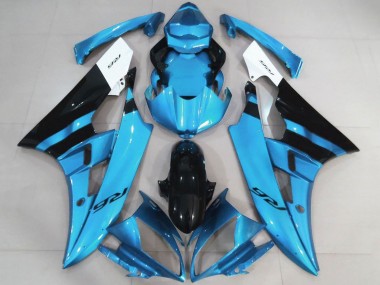 Buy 2006-2007 White Light Blue Black Yamaha YZF R6 Motorcycle Fairings UK