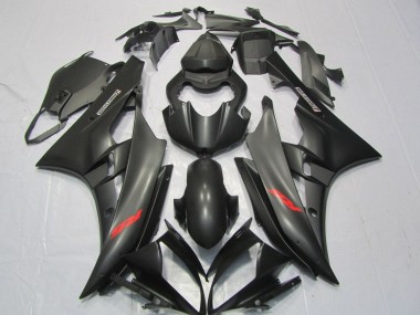 Buy 2006-2007 Matte Black Red Decals Yamaha YZF R6 Motorcycle Fairings UK
