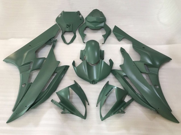 2006-2007 Army Green Yamaha YZF R6 Motorcycle Fairings UK