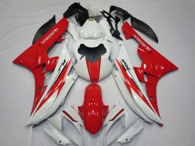 Buy 2006-2007 White Red Yamaha YZF R6 Motorcycle Fairings UK