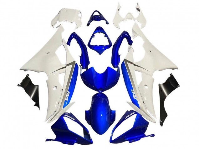 2008-2016 White Blue Black Yamaha YZF R6 Motorcycle Fairing UK