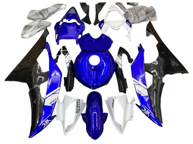 2008-2016 White Blue Glossy Black Yamaha YZF R6 Motorcycle Fairing Kits UK