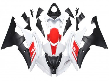 Buy 2008-2016 White Red Matte Black Yamaha YZF R6 Motorcycle Fairing UK