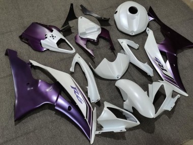 Buy 2008-2016 White Purple Yamaha YZF R6 Motorcycle Fairing UK