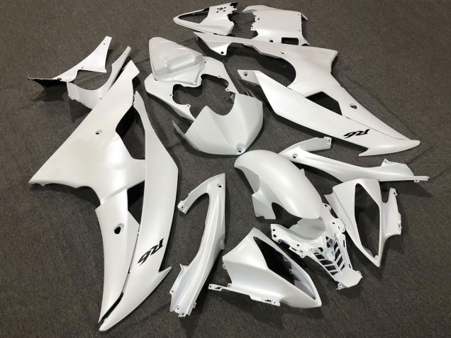 2008-2016 Pearl White Yamaha YZF R6 Motorcycle Fairings UK