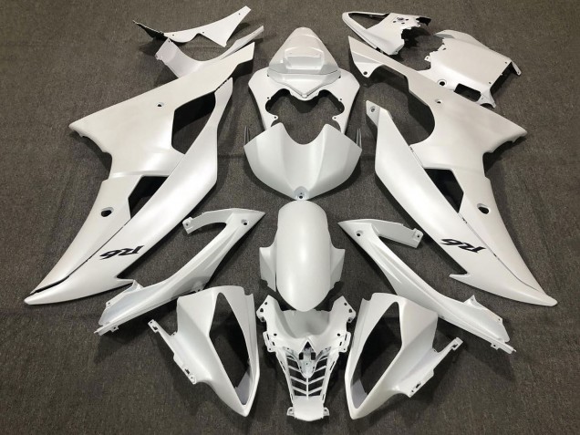 2008-2016 Pearl White Yamaha YZF R6 Motorcycle Fairings UK