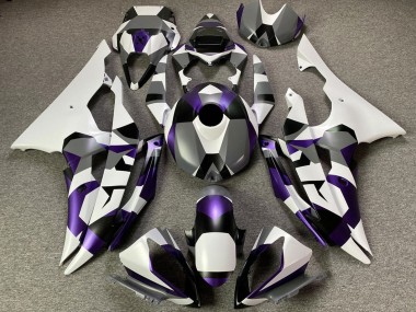 Buy 2008-2016 White Purple Grey Black Camouflage Yamaha YZF R6 Motorcycle Fairings UK