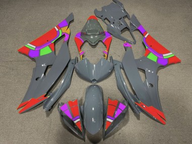Buy 2008-2016 Nardo Grey Red Color Wheel Yamaha YZF R6 Motorcycle Fairings UK