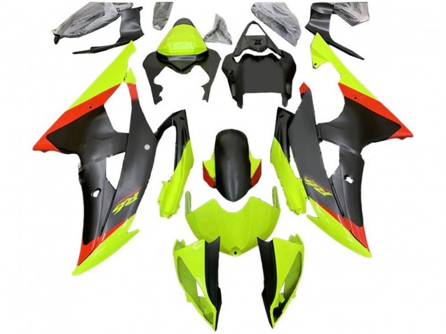 2008-2016 Green Red Matte Black Yamaha YZF R6 Motorcycle Fairings UK