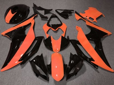 Buy 2008-2016 Orange Glossy Black Yamaha YZF R6 Motorcycle Fairings UK