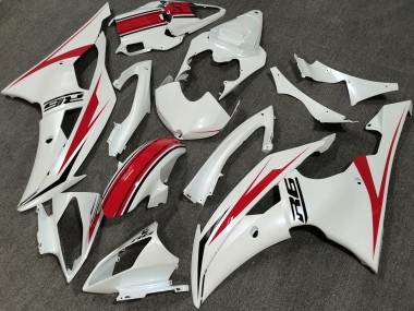Buy 2008-2016 Pearl White Red Yamaha YZF R6 Bike Fairings UK