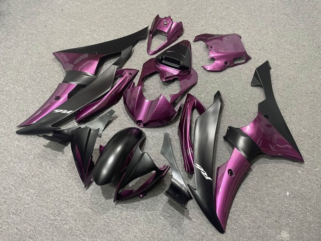 2008-2016 Purple Matte Black Yamaha YZF R6 Motorcycle Fairings UK