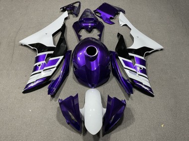 Buy 2008-2016 White Purple Black Stripe Yamaha YZF R6 Motorcycle Fairings UK