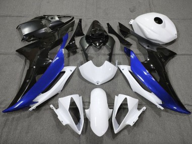 Buy 2008-2016 White Blue Glossy Black Yamaha YZF R6 Motorcycle Fairing UK