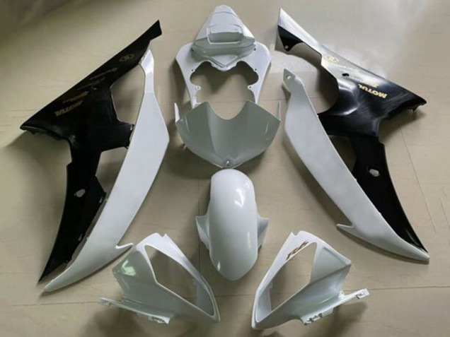 2008-2016 White Black Yamaha YZF R6 Motorcycle Fairings UK