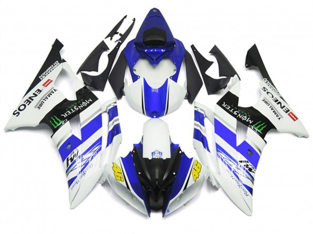 2008-2016 White Blue Glossy Black Green Monster ENEOS 46 Yamaha YZF R6 Motorcycle Fairings UK
