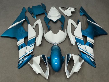 Buy 2008-2016 White Blue Yamaha YZF R6 Motorcycle Fairing UK