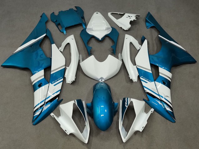 2008-2016 White Blue Yamaha YZF R6 Motorcycle Fairing UK