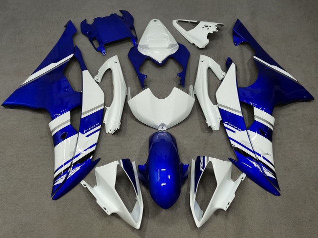 2008-2016 White Blue Yamaha YZF R6 Motorcycle Fairings UK