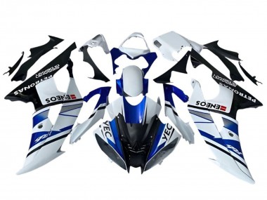 Buy 2008-2016 White Blue Black YEC ENEOS Petronas Semakin Didepan Yamaha YZF R6 Motorcycle Fairings UK
