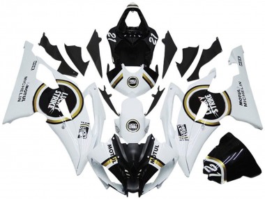 Buy 2008-2016 White Black Lucky Strike Yamaha YZF R6 Motorcycle Fairings UK