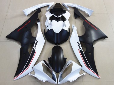 Buy 2008-2016 White Matte Black Red Yamaha YZF R6 Motorcycle Fairings UK