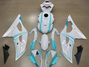 Buy 2008-2016 White Light Blue Yamaha YZF R6 Motorcycle Fairings UK