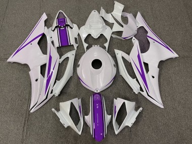 Buy 2008-2016 White Purple Yamaha YZF R6 Motorcycle Fairings UK