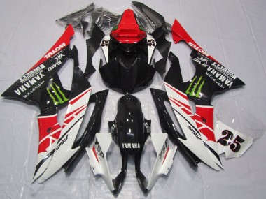 Buy 2008-2016 White Red Glossy Black Green Monster 25 Yamaha YZF R6 Motorcycle Fairings UK