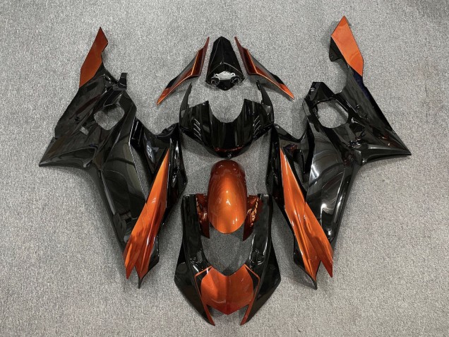 2017-2025 Orange Glossy Black Yamaha YZF R6 Motorcycle Fairings UK