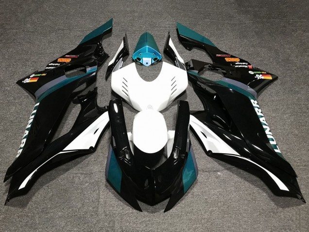 2017-2025 White Teal Blue Glossy Black Yamaha YZF R6 Motorcycle Fairings UK