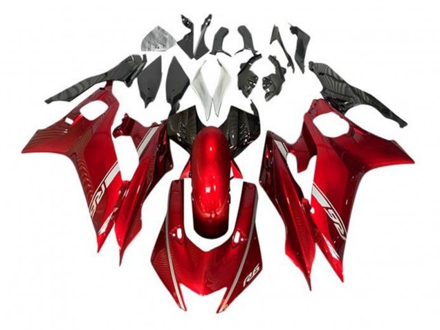 2017-2025 Red Yamaha YZF R6 Motorcycle Fairing UK