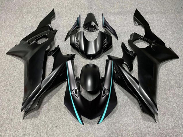 2017-2025 Matte Black Turquoise Blue Yamaha YZF R6 Motorcycle Fairings UK