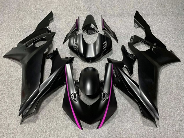 2017-2025 Matte Black Pink Yamaha YZF R6 Motorcycle Fairings UK