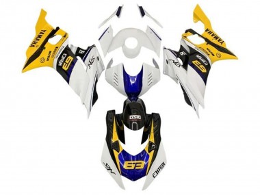 Buy 2017-2023 White Yellow Blue Black Yamaha YZF R6 Motorcycle Fairings UK