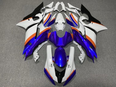 Buy 2017-2025 White Blue Orange Yamaha YZF R6 Motorcycle Fairings UK