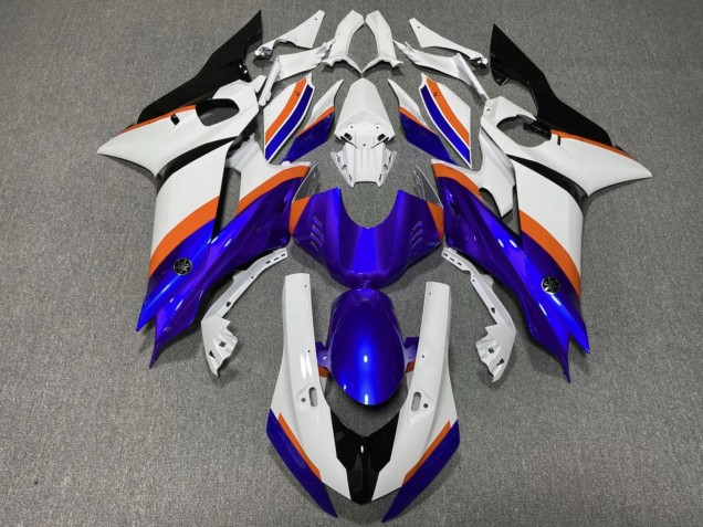 2017-2025 White Blue Orange Yamaha YZF R6 Motorcycle Fairings UK