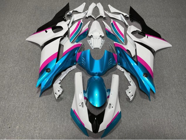 2017-2025 White Pink Blue Black Yamaha YZF R6 Motorcycle Fairings UK