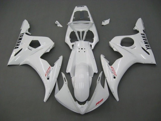 2005 White Red Black Yamaha YZF R6 Motorcycle Fairings UK
