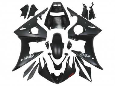 Buy 2005 Matte Black Silver Red Yamaha YZF R6 Motorcycle Fairings UK