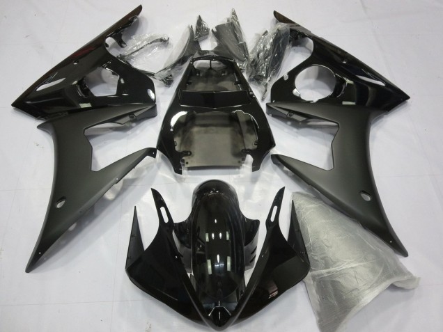 2005 Glossy Black Matte Black Yamaha YZF R6 Motorcycle Fairings UK