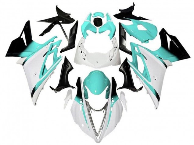2013-2016 White Turquoise Blue Glossy Black Triumph Daytona 675 Triple Motorcycle Fairings UK