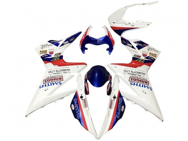 2013-2016 White Red Blue Smiths Triumph Daytona 675 Triple Motorcycle Fairings UK